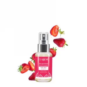 Huile câline visage et corps parfum Fraise comestible